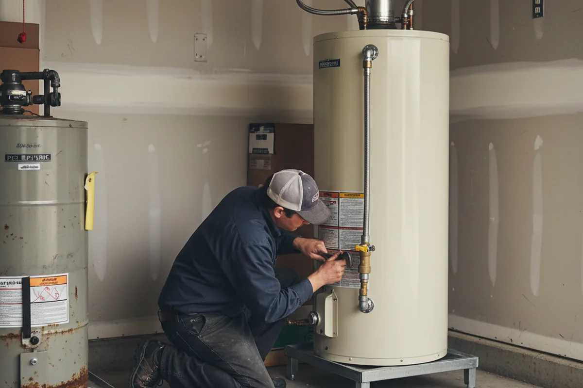 Water heater and shutoff valve replacement in Elkmont